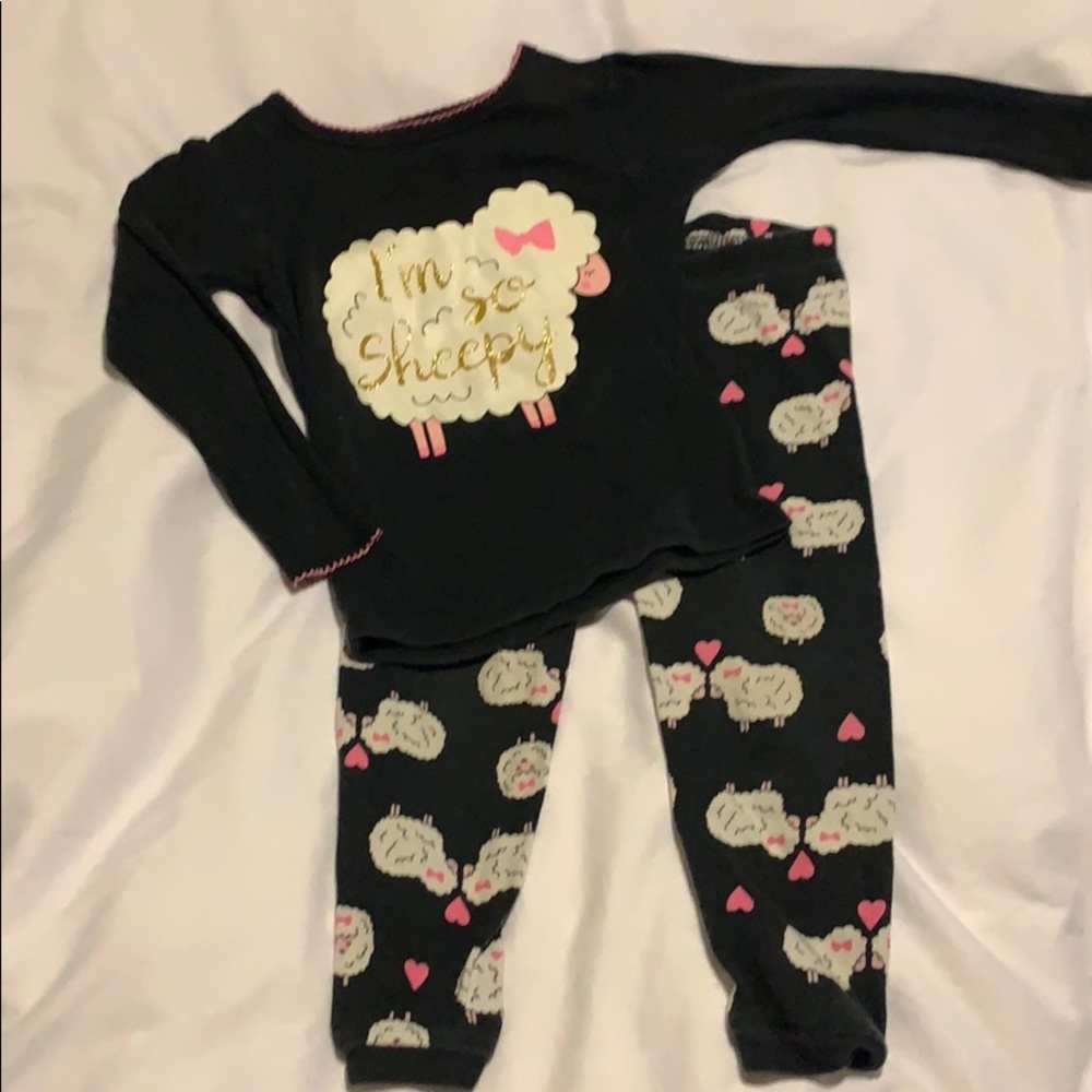 4/$10 just one you black “I’m so sheepy” PJs